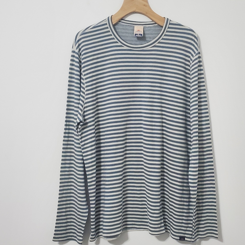 Faherty Cloud Reversible Long Sleeve Tee Marine I… - image 3